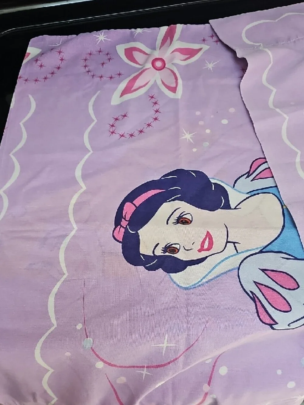 Disney Princess Vintage Pillowcase Set Snow White/Sleeping Beauty On Each One